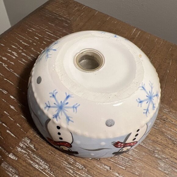Bella‎ Casa By Ganz salt/pepper shaker Snowman ornament Christmas - Picture 5 of 7